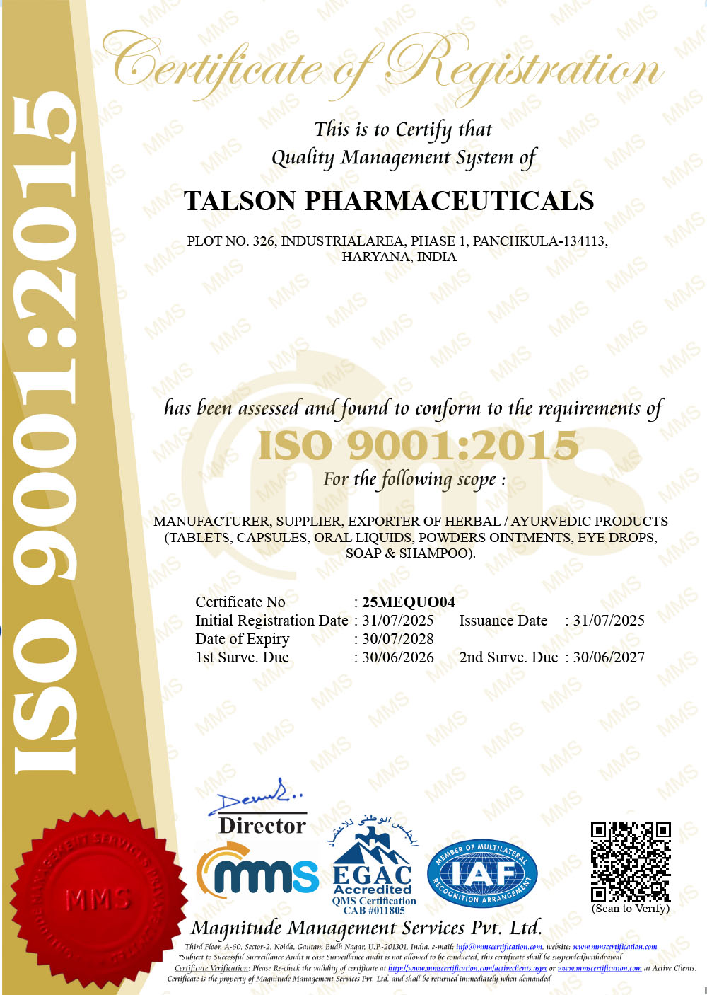 talson PHARMACEUTICALS 2
